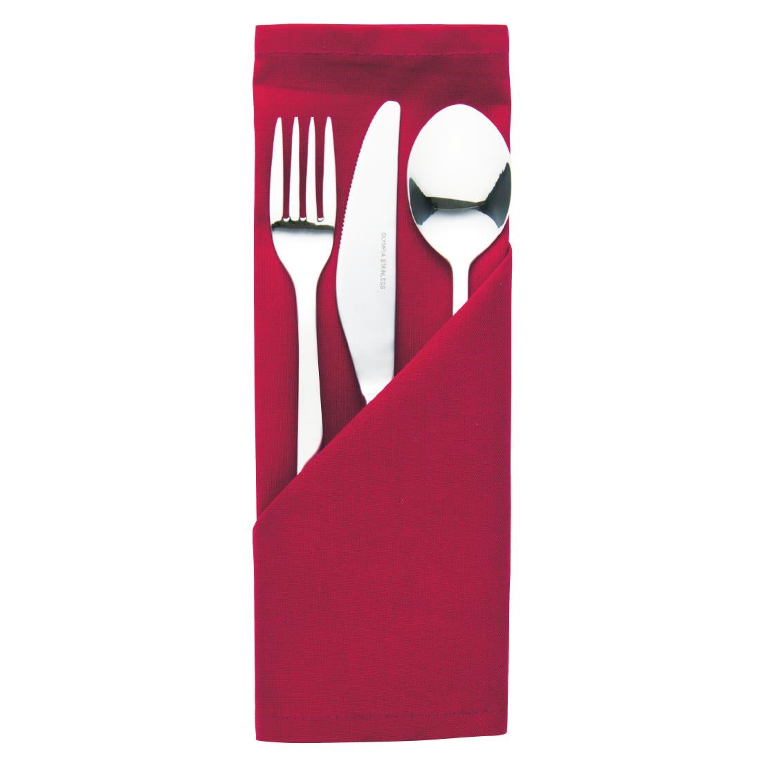 Occasions Polyester Napkins Burgundy (10 Pack)