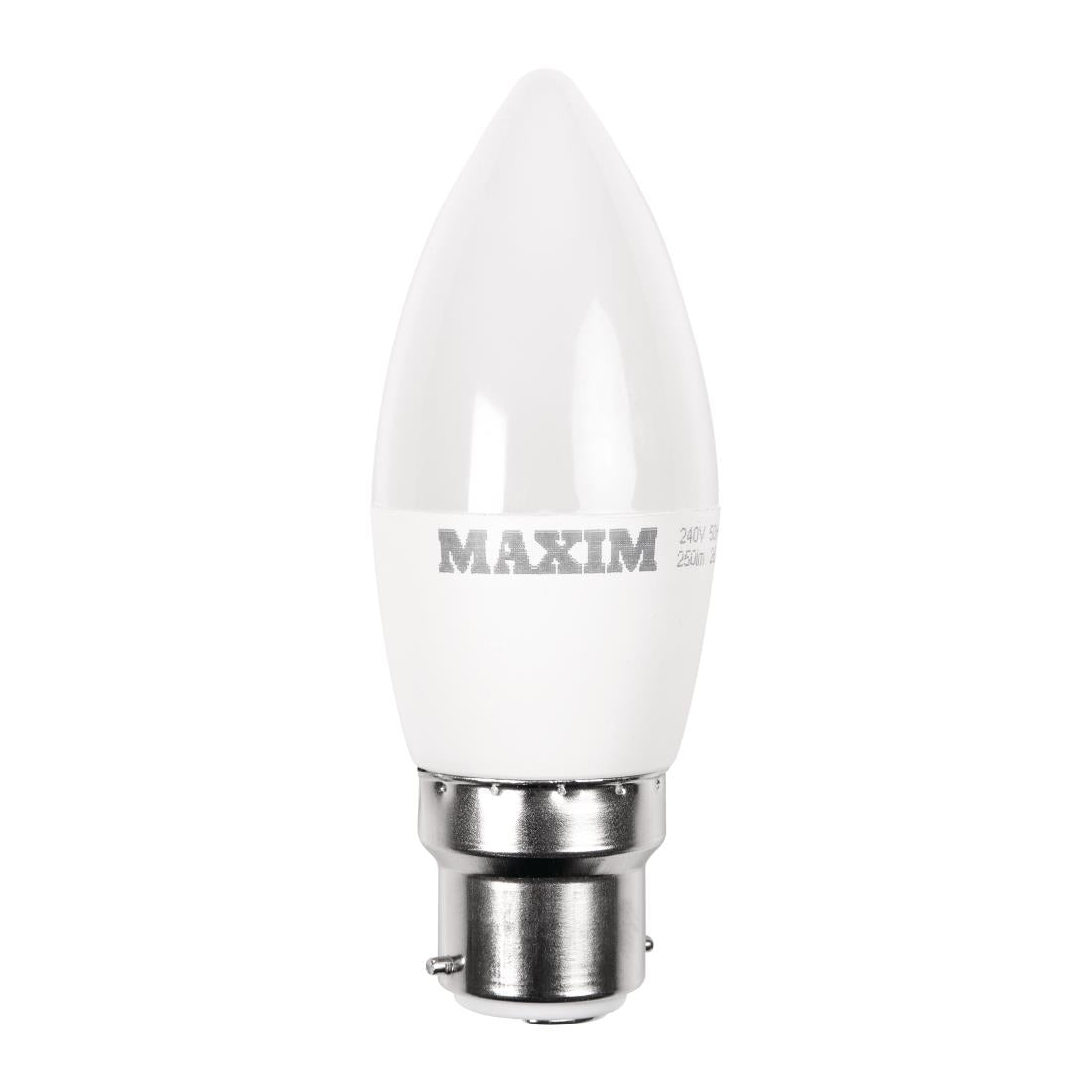 Maxim LED Candle Bayonet Cap Warm White 6W (10 Pack)