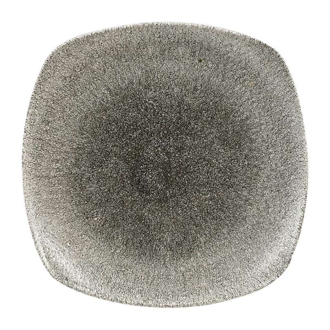 Churchill Studio Prints Raku Square Plates Quartz Black 252mm (12 Pack)