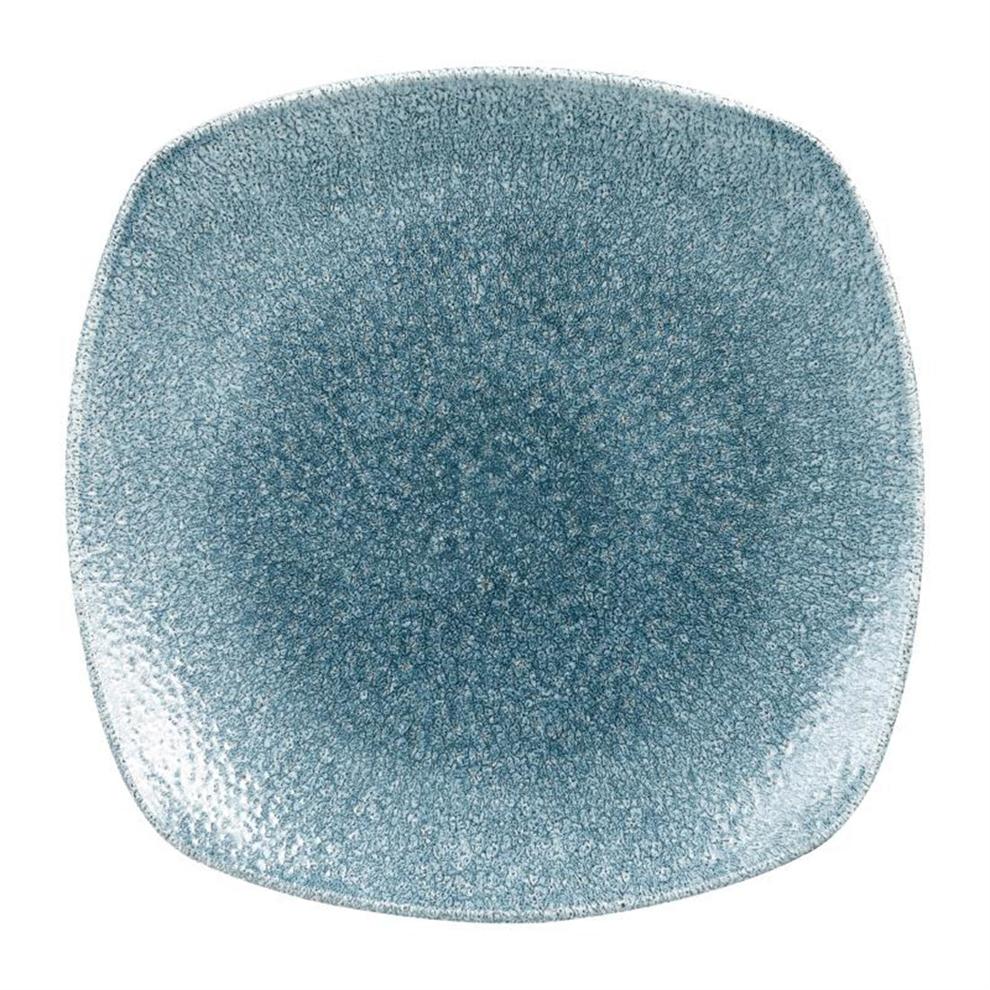 Churchill Studio Prints Raku Square Plates Topaz Blue 252mm (12 Pack)