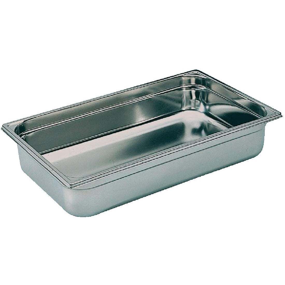 Matfer Bourgeat Stainless Steel 1/1 Gastronorm Tray 100mm