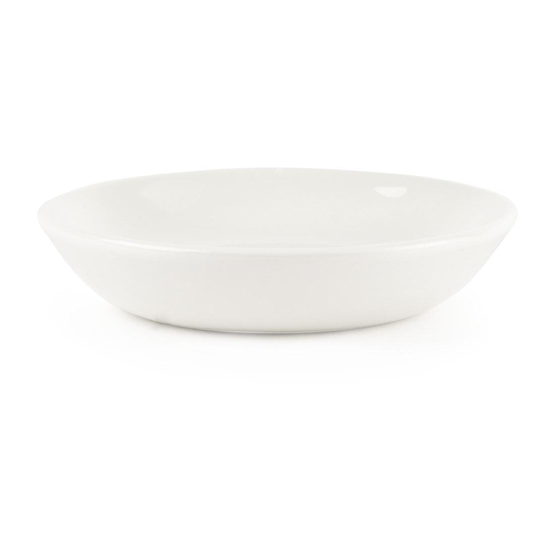 Churchill Plain Whiteware Butter Dishes (24 Pack)