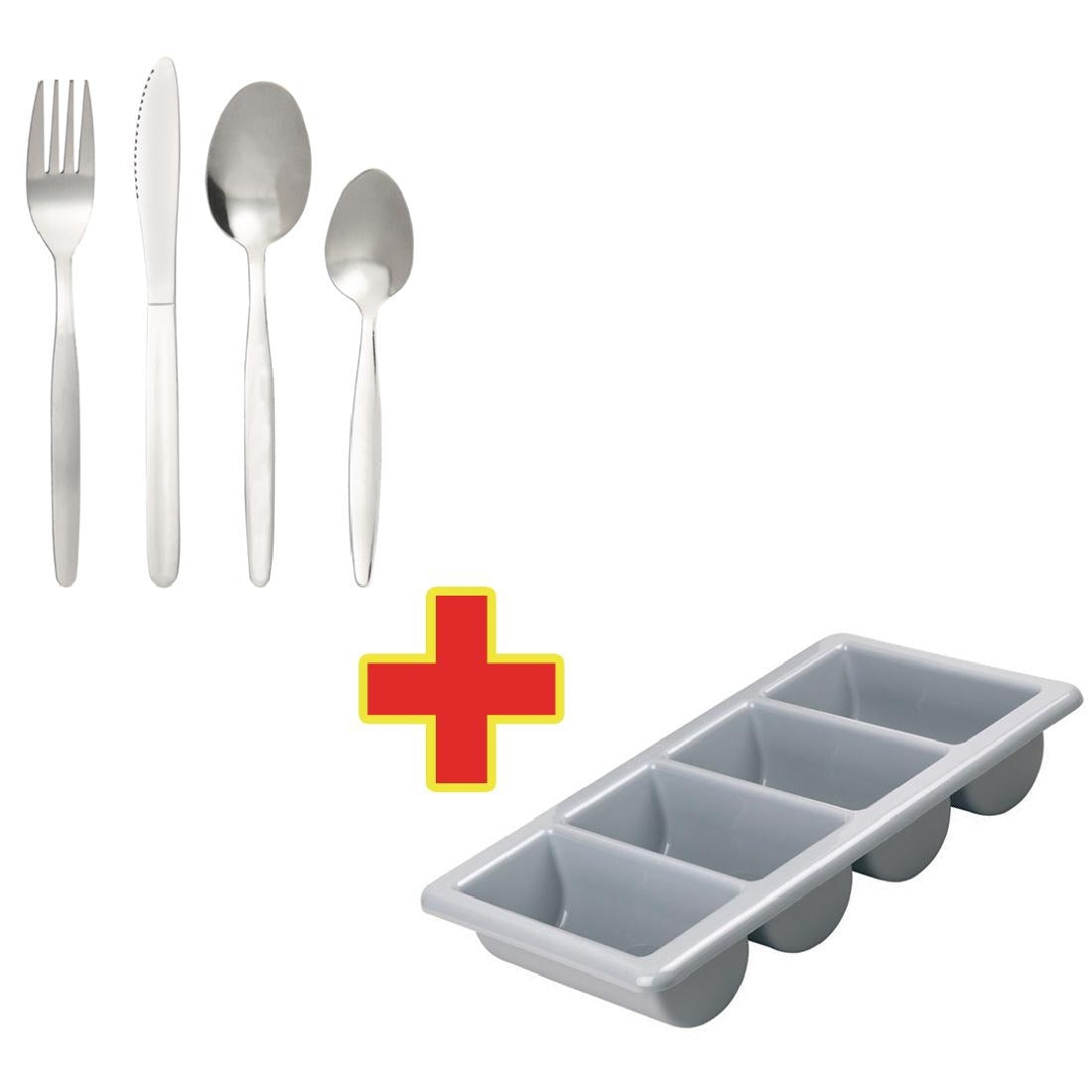 Special Offer Olympia Kelso Cutlery with Trays Combo Deal (240 Pack)