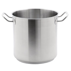Vogue Stainless Steel Deep Stock Pot 24cm