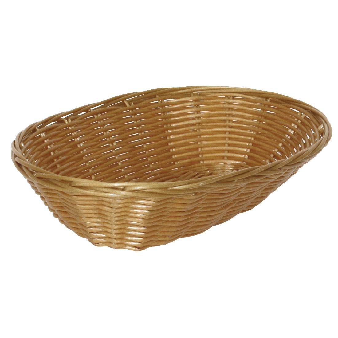 Olympia Poly Wicker Oval Food Baskets (6 Pack)