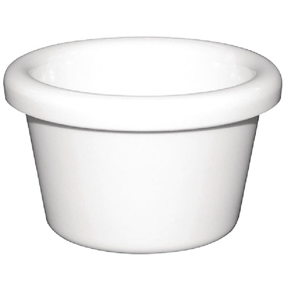 Olympia Kristallon Melamine Plain Ramekins White 63mm (12 Pack)