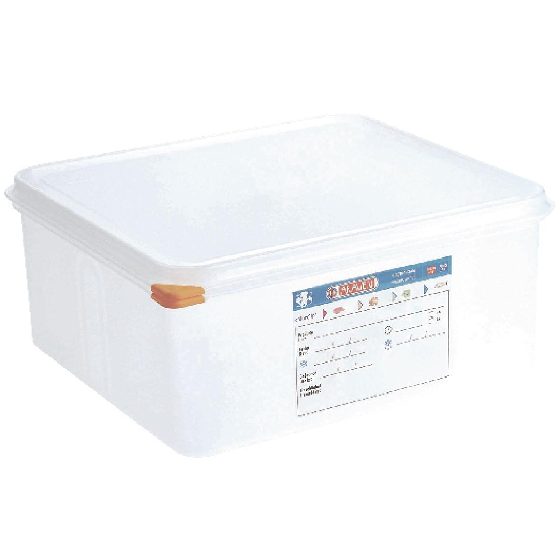 Araven Polypropylene 2/3 Gastronorm Food Storage Container 13.5Ltr (4 Pack)