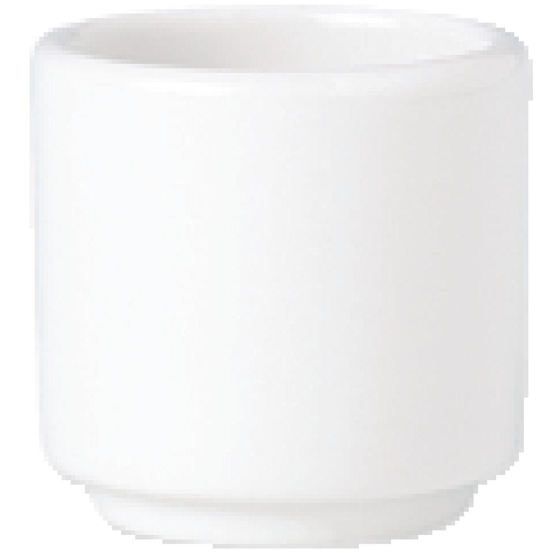 Steelite Simplicity White Footless Egg Cups 47mm (12 Pack)