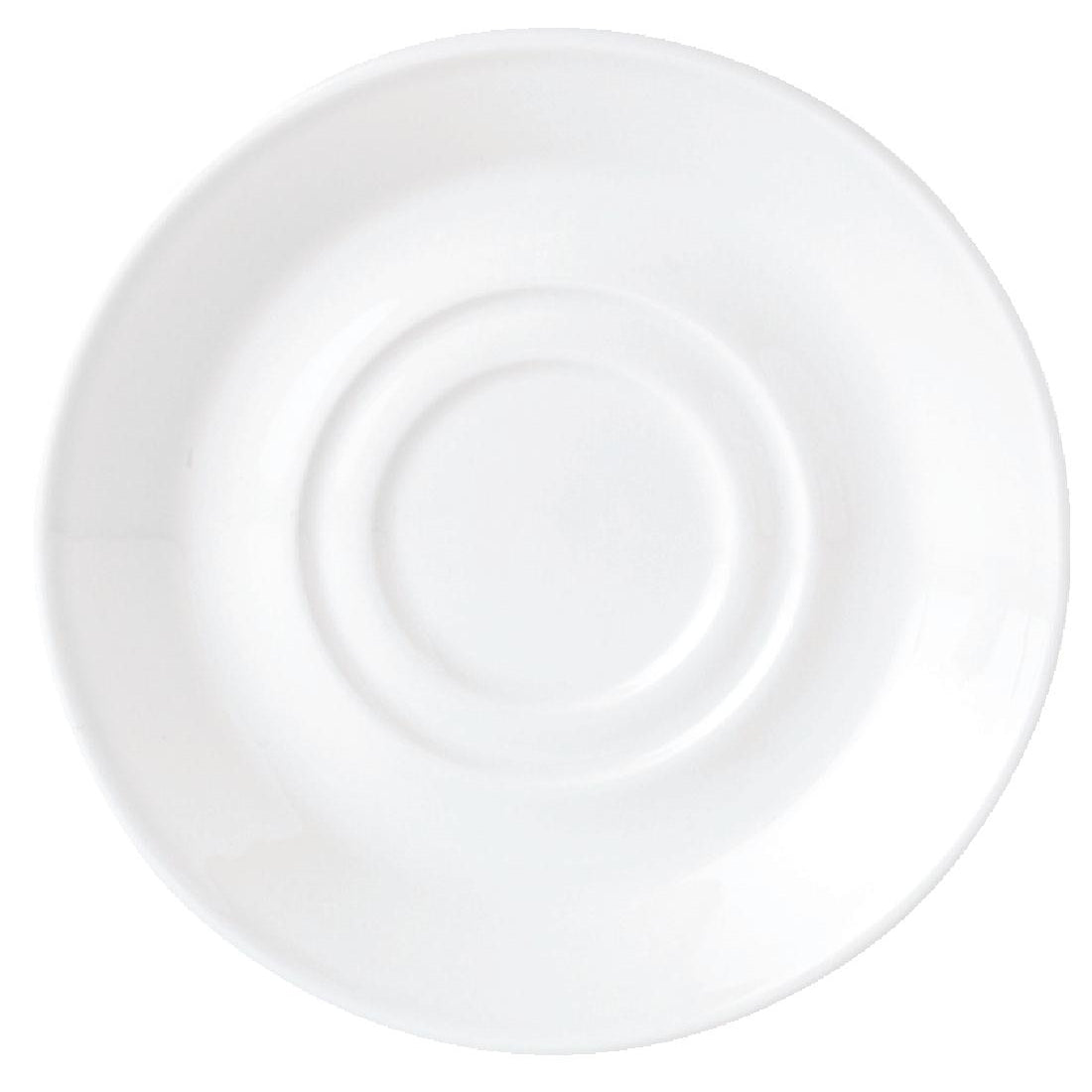 Steelite Simplicity White Low Cups Saucers 165mm (36 Pack)
