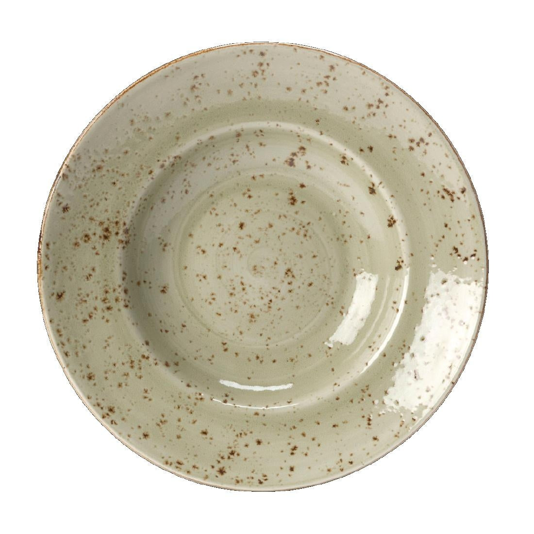 Steelite Craft Green Nouveau Bowls 270mm (6 Pack)