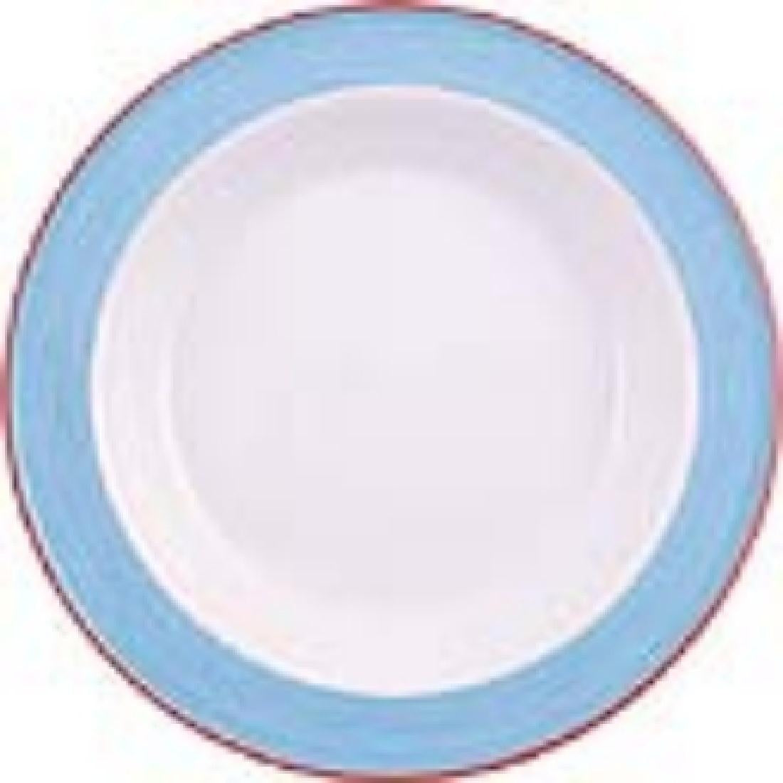 Steelite Rio Blue Soup Plates 215mm (24 Pack)