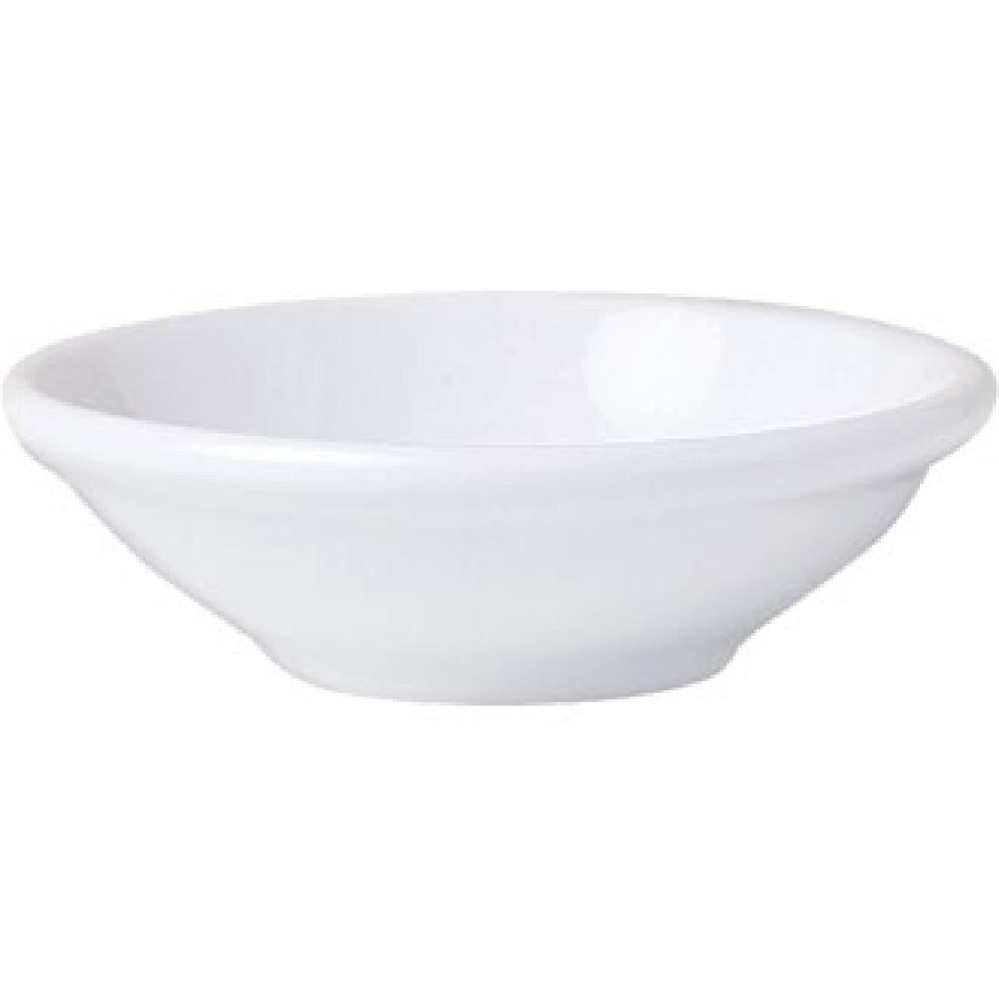 Steelite Monaco White Mandarin Dishes 70mm (12 Pack)