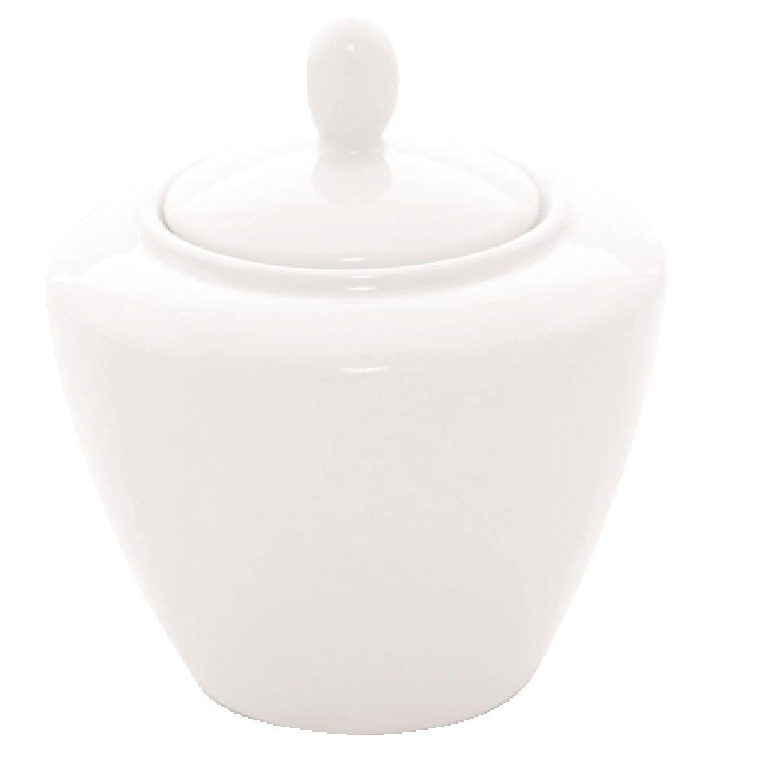 Steelite Simplicity White Covered Sugar Bowls (6 Pack)