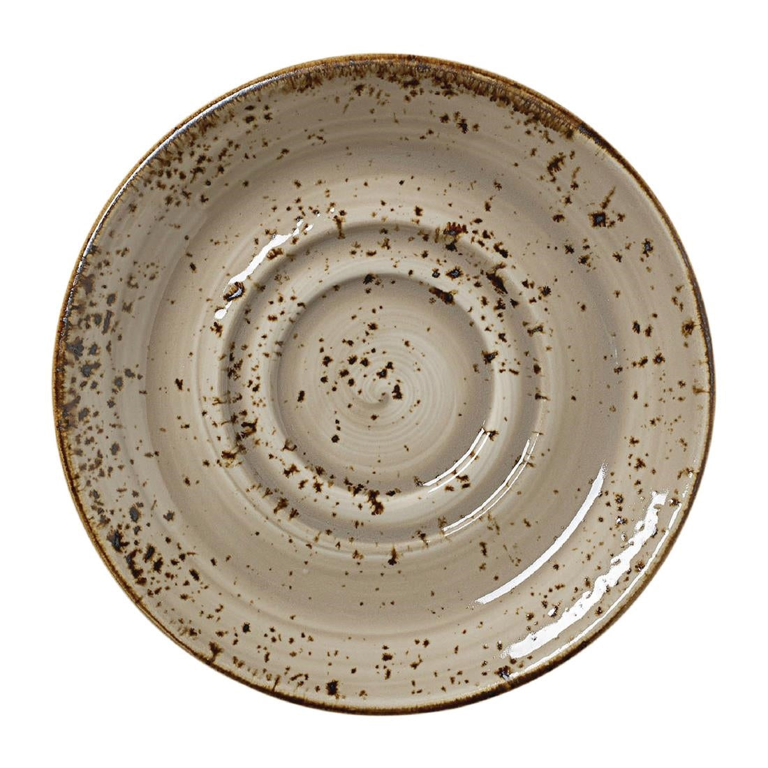 Steelite Craft Porcini Saucers Large Double-Well 145mm (36 Pack)