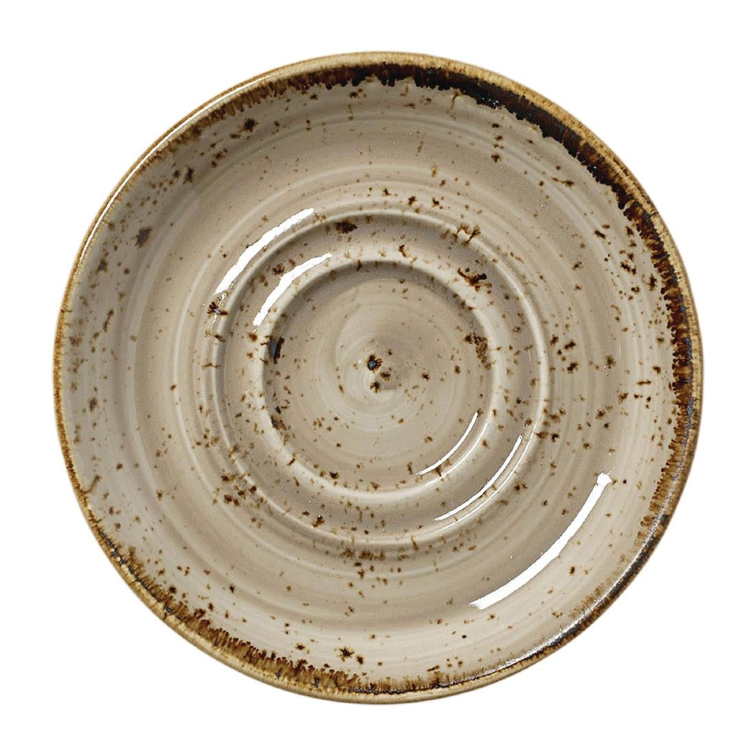 Steelite Craft Porcini Saucers Small Double-Well 118mm (12 Pack)
