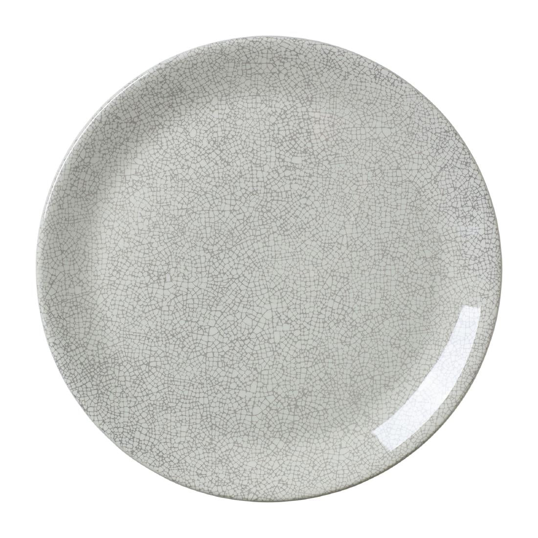 Steelite Ink Crackle Grey Coupe Plates 300mm (12 Pack)