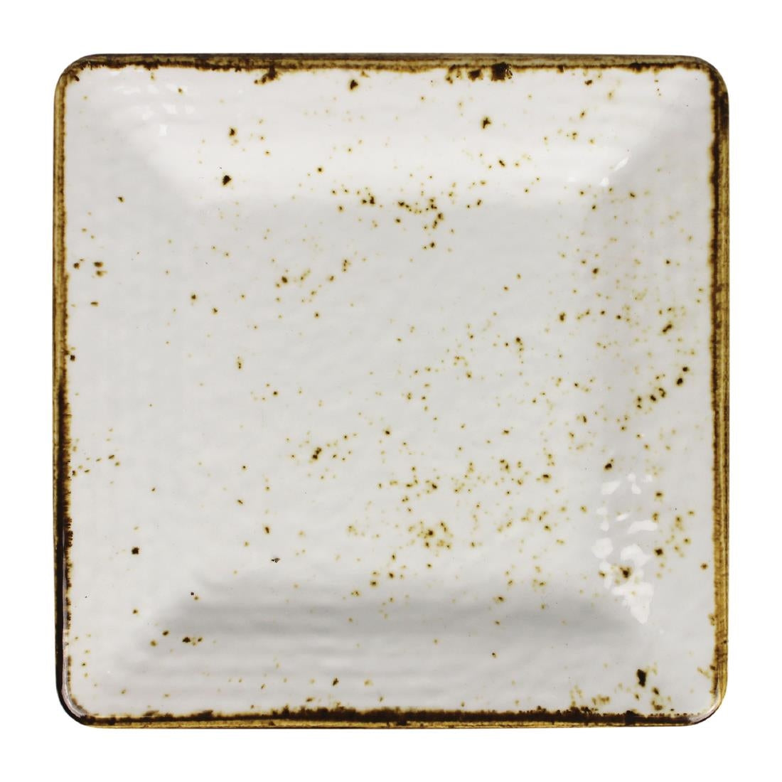 Steelite Craft Melamine Square Plates White 228mm (6 Pack)