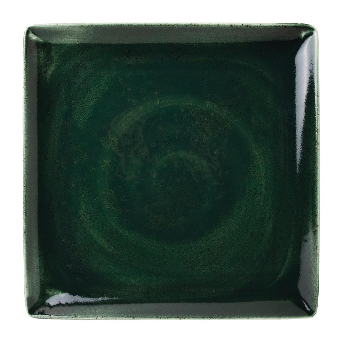 Steelite Vesuvius Square One Burnt Emerald 270x 270mm (12 Pack)