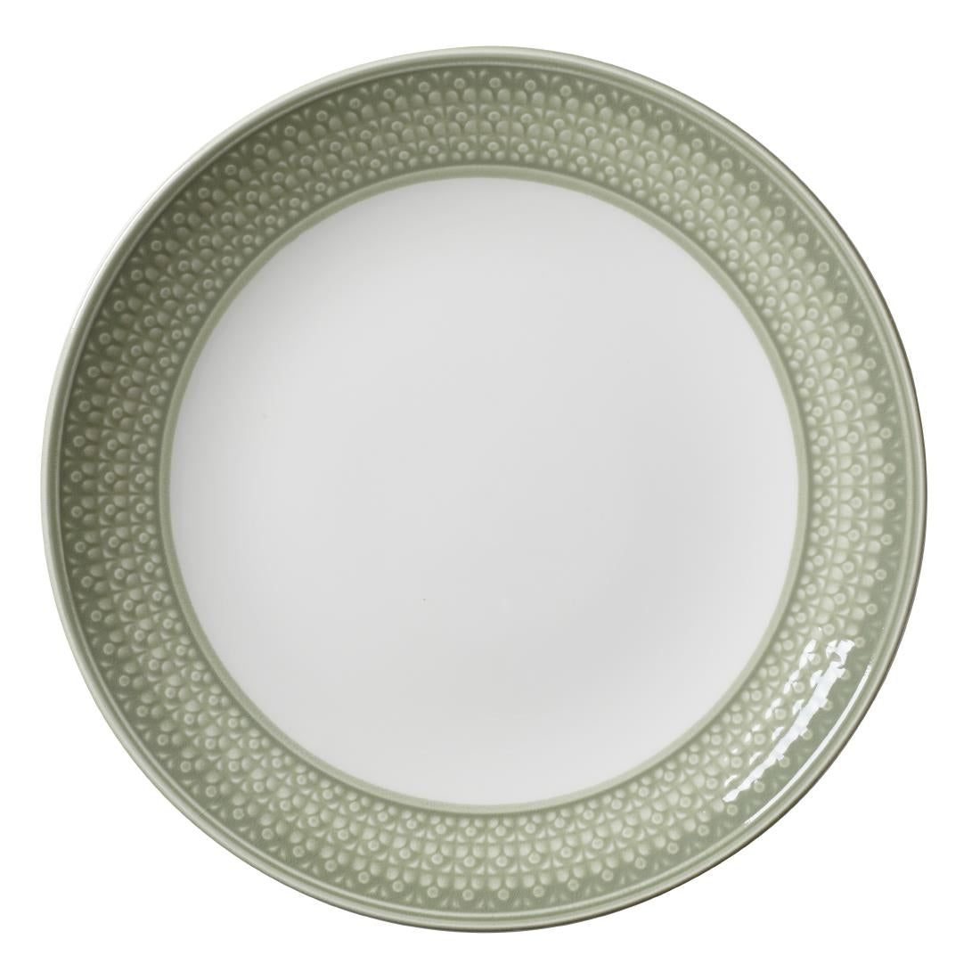 Steelite Bead Sage Coupe Plates 285mm (6 Pack)