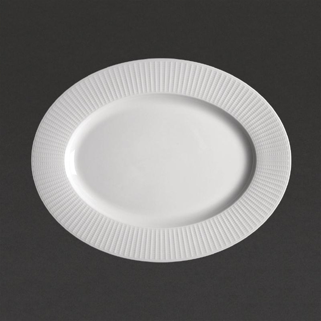 Steelite Willow Oval Plate. length 330mm. (12 Pack)