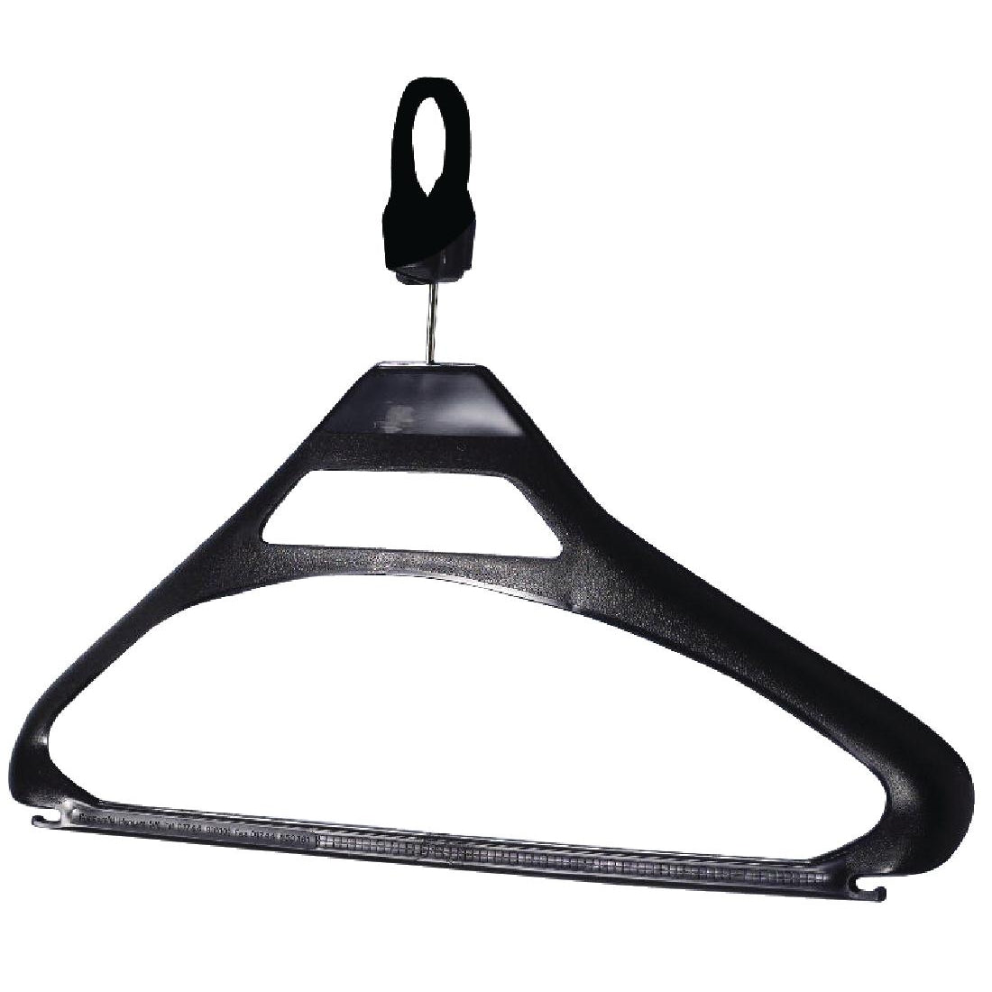 Black Polypropylene Security Hangers (100 Pack)