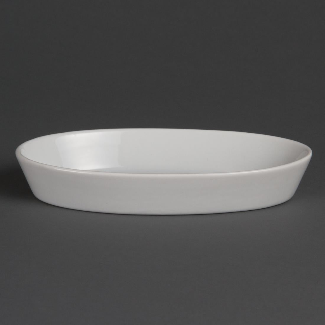 Olympia Whiteware Oval Sole Dishes 195x 110mm (6 Pack)