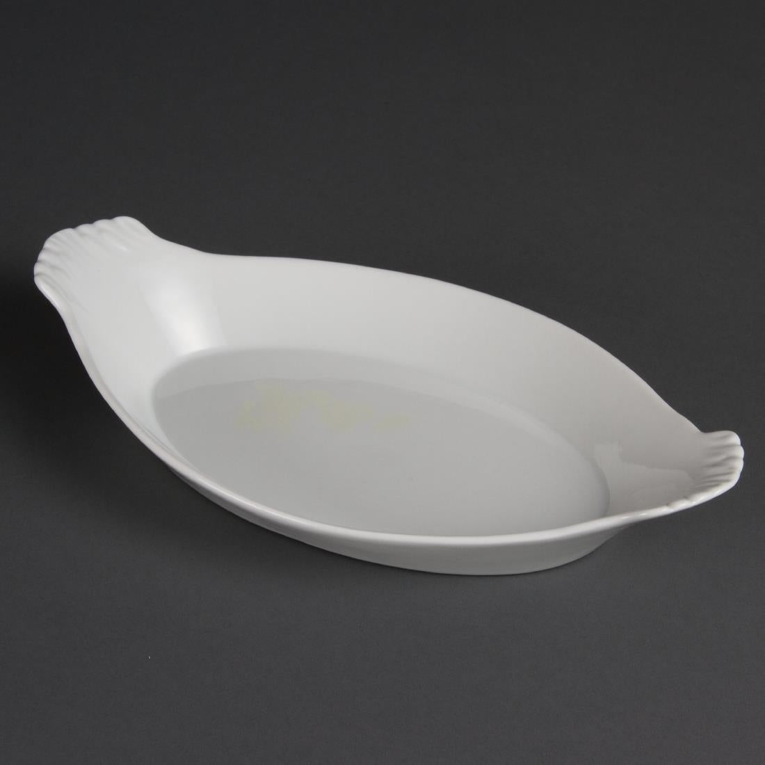 Olympia Whiteware Oval Eared Dishes 320x 177mm (6 Pack)