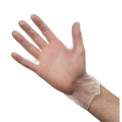 Vogue Powder-Free Vinyl Gloves Clear Small (100 Pack)