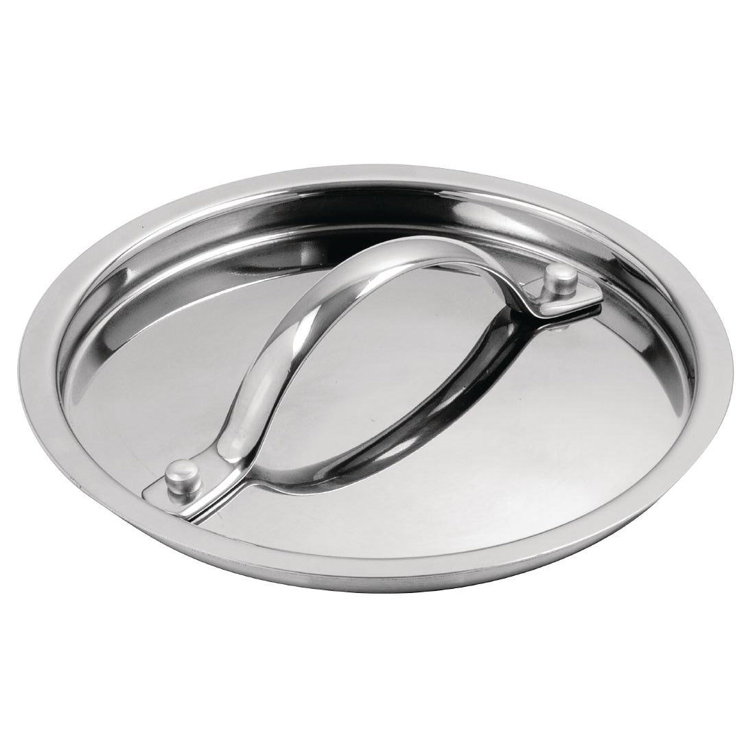Vogue Stainless Steel and Aluminium Tri-Wall Pan Lid 14cm