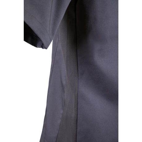 Southside Unisex Chef Jacket Band Collar Charcoal L