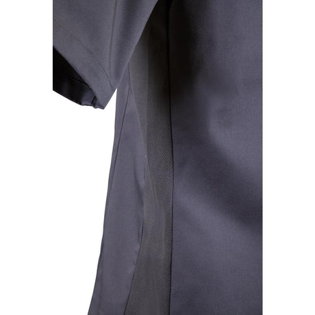 Southside Unisex Chef Jacket Band Collar Charcoal XL