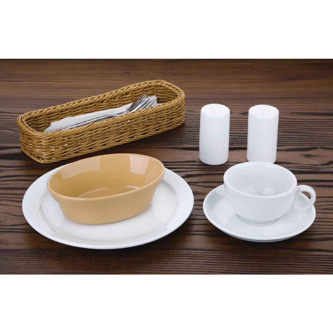 Olympia Stoneware Oval Pie Bowls 161x116mm (6 Pack)