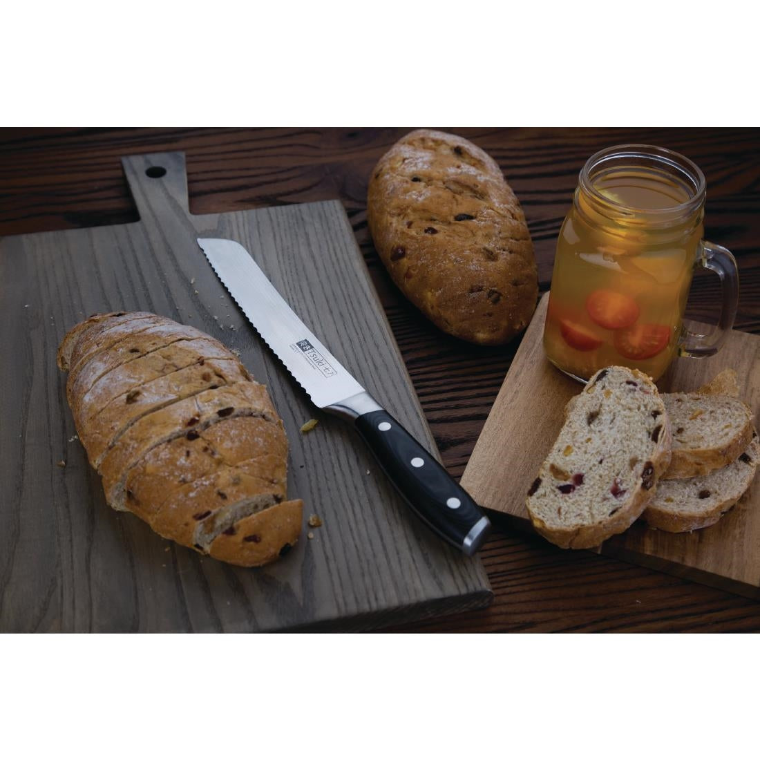 Vogue Tsuki Series 7 Bread Knife Black 19.6cm