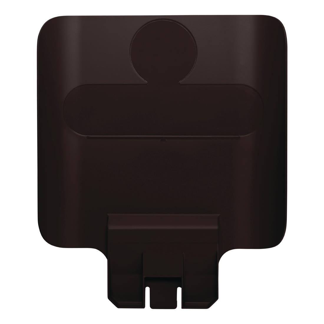 Rubbermaid Slim Jim Recycling Station Billboard Brown