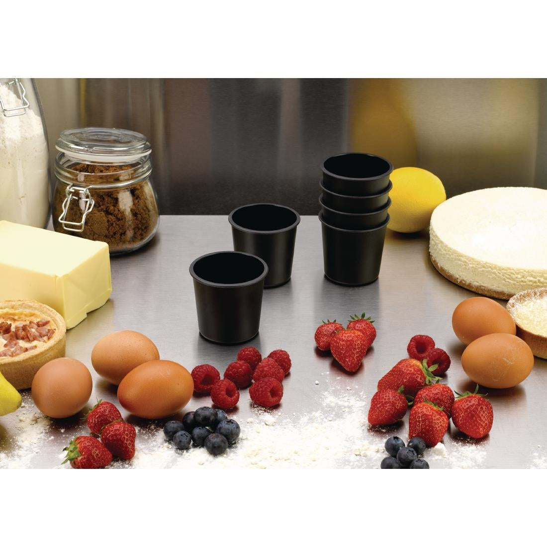 Matfer Bourgeat Exoglass Dariole Mould 60mm (6 Pack)