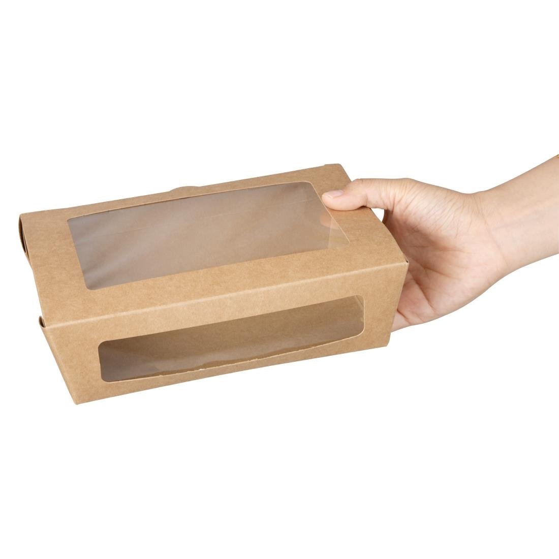Fiesta Salad Box with PET Window 1200ml (150 Pack)