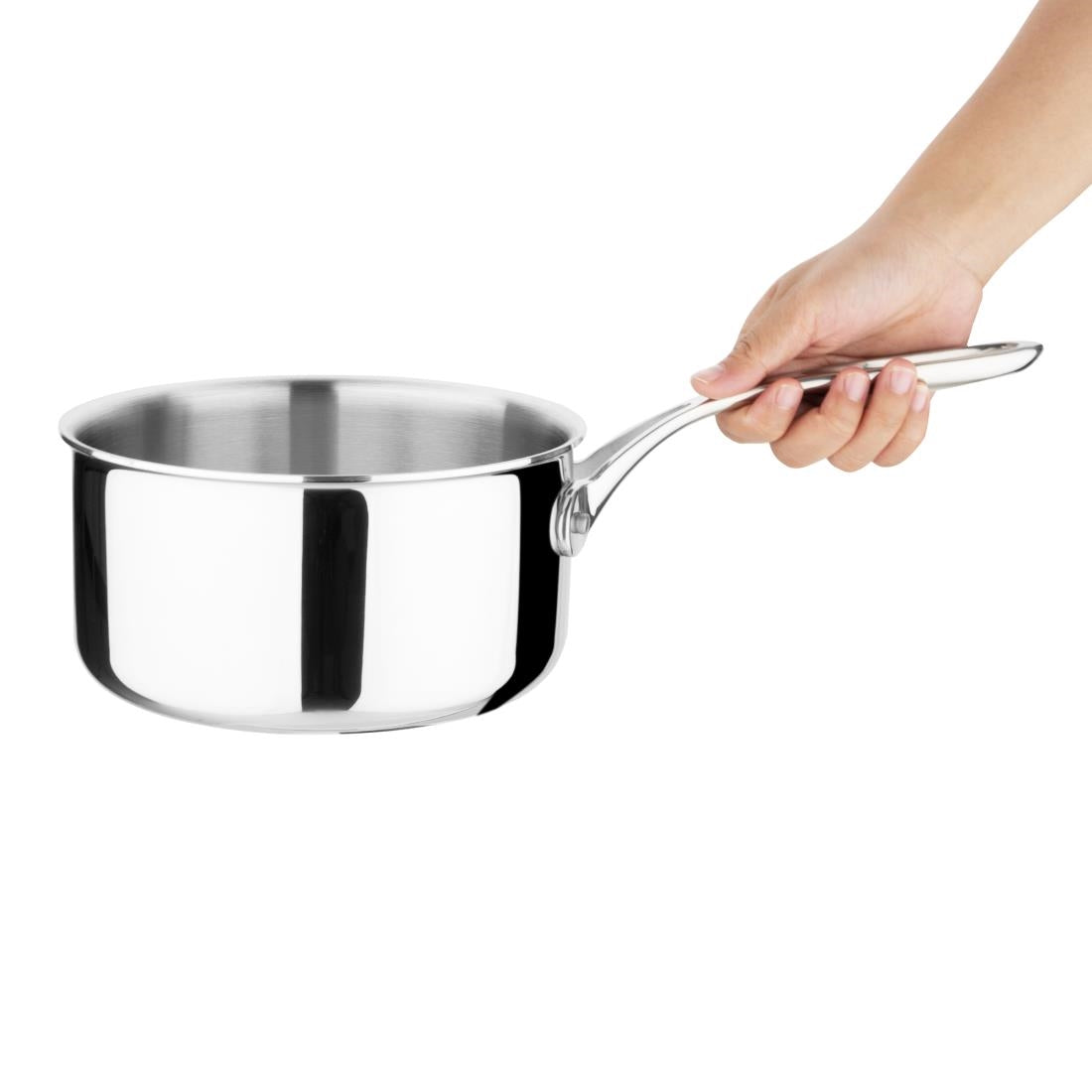 Vogue Stainless Steel Tri-Wall Saucepan 18cm