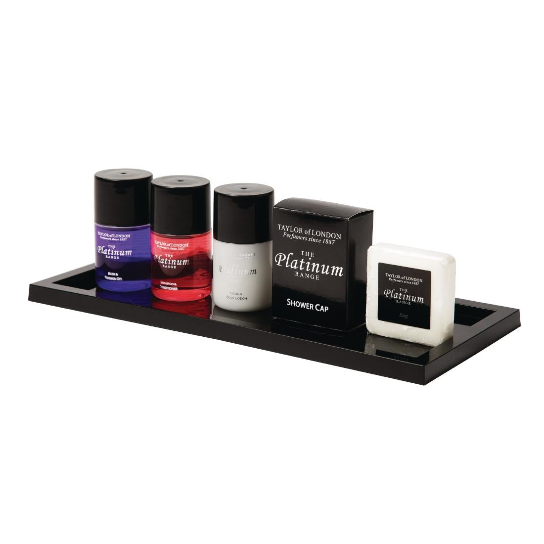 Hotel Complimentary Bathroom Presentation Tray Black
