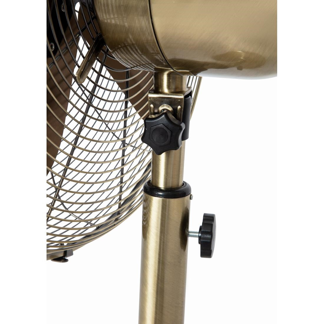 Status 16" Oscillating Antique Brass Stand Fan