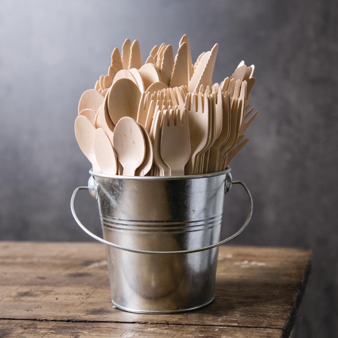 Fiesta 100-Pack Wooden Dessert Spoons