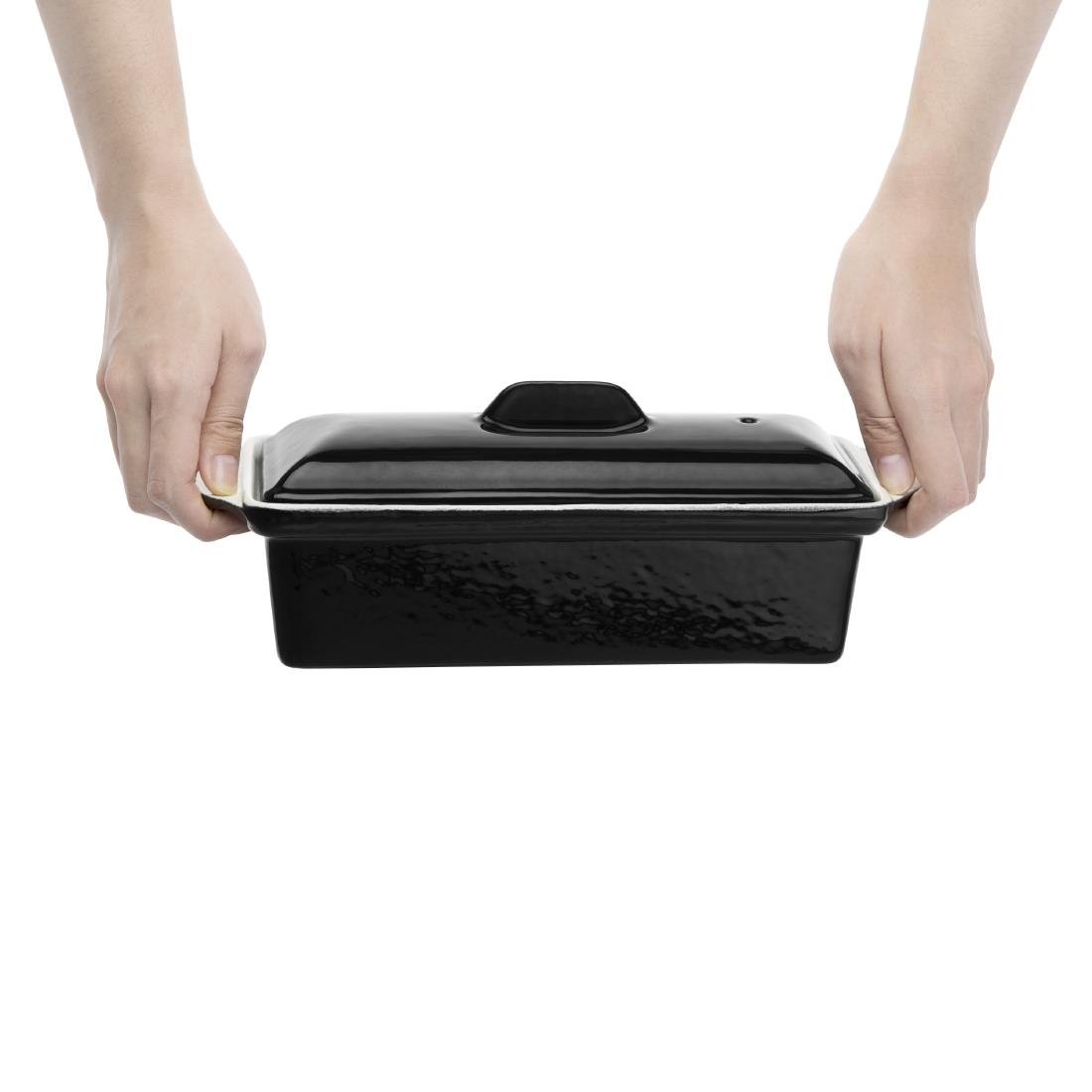 Vogue Cast Iron Pate Terrine Mould Black 1.3Ltr