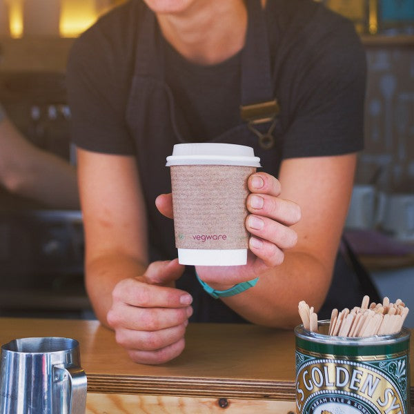 Vegware Compostable Coffee Cups Double Wall 230ml / 8oz (500 Pack)