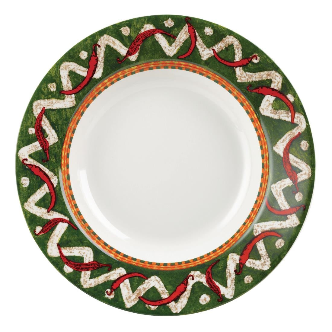 Churchill Salsa Rimmed Pasta Plates (Pack of 12)