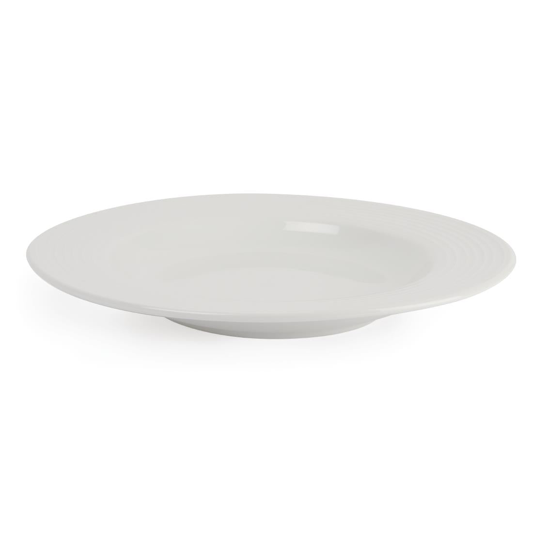 Olympia Linear Pasta Plates White 310mm (6 Pack)