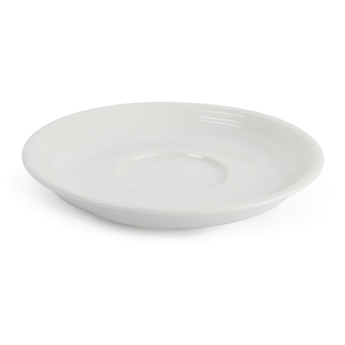 Olympia Linear Stacking Saucers White 60mm (12 Pack)