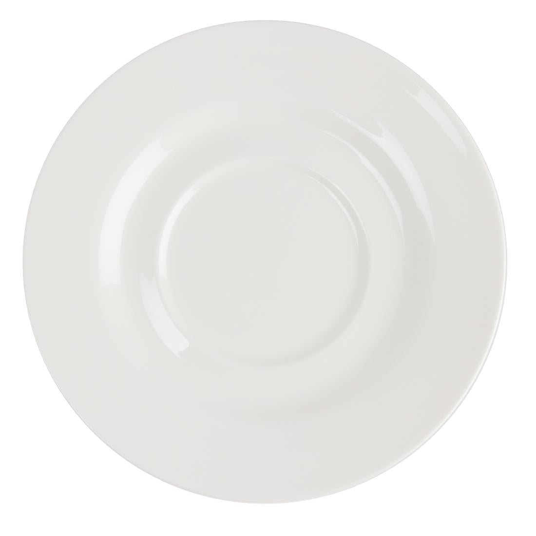 Olympia Lumina Round Saucers White 156mm (6 pack)