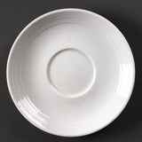 Olympia Linear Stacking Saucers White 60mm (12 Pack)