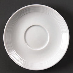Olympia Linear Stacking Saucers White 60mm (12 Pack)