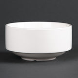 Olympia Lumina Stacking Soup Bowls White 398ml 14oz (6 pack)