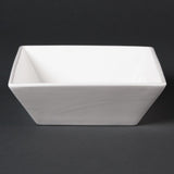 Olympia Lumina Square Bowls White 140mm (6 pack)